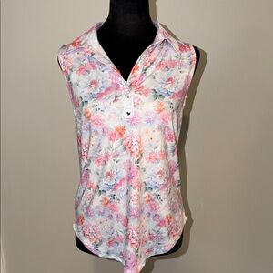 Bad Birdie Golf Floral “Bloom” Sleeveless Women's Tank Top